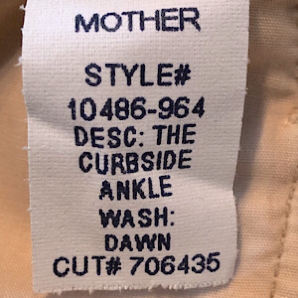 “NEW” MOTHER Curbside Ankle Pant “Shootin the Breeze” - Picture 9 of 10